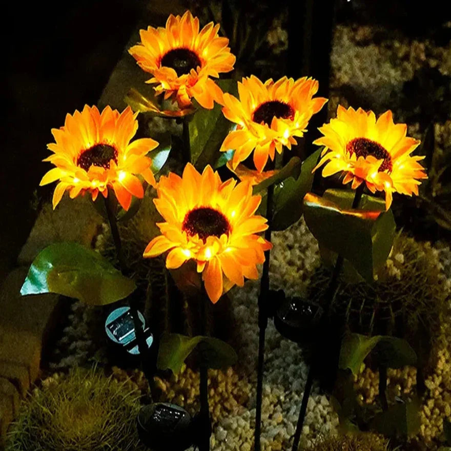 Waterdichte Zonne-energie Zonnebloem Lamp - SolarBloom