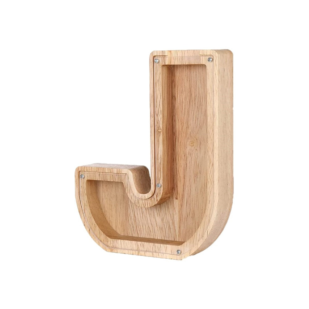 Houten Alfabet Spaarpot - LetterSaver