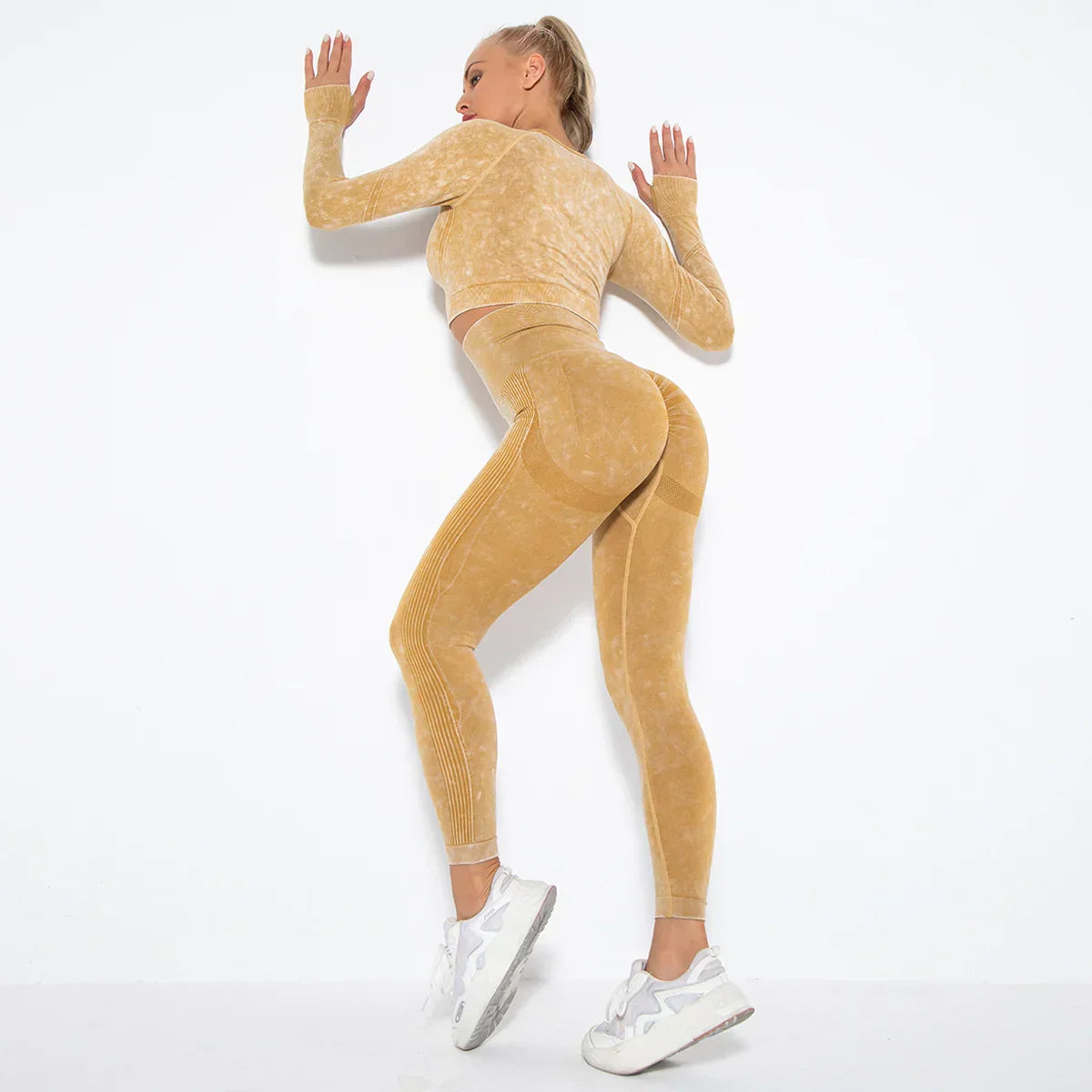 Naadloze Dames Yoga Set met Cropped Top - Nova