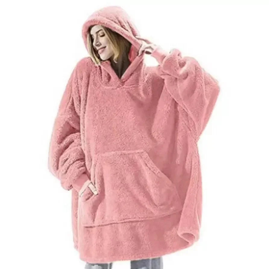 Oversized flanellen dekentrui voor dames en heren – FleeceHaven