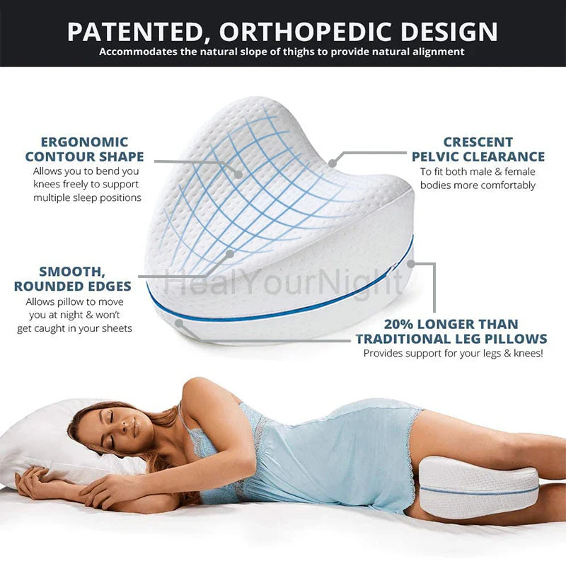Orthopedisch Memory Foam Beenkussen - ComfortFoam
