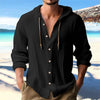 Ademend & Licht Linnen Heren Shirt met Capuchon – Malik
