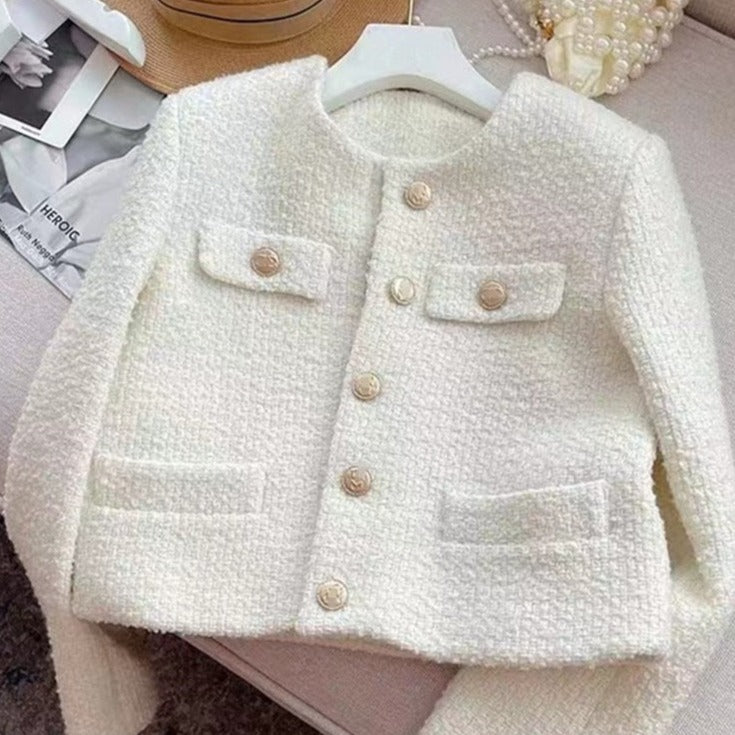 Dames Tweedjas met Ronde Halslijn – Celeste