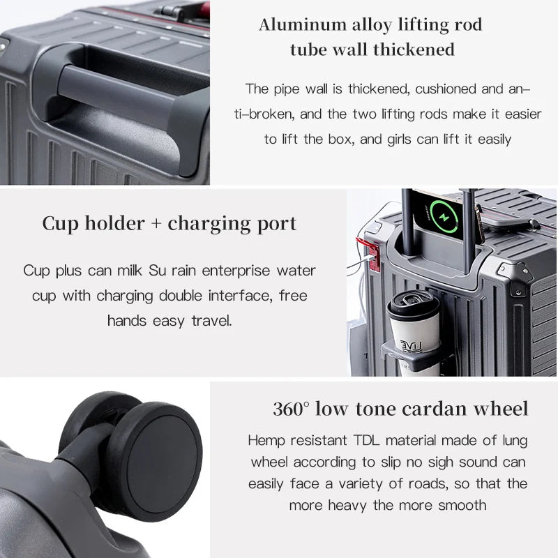 Brede Handgreep Hardcase Koffer – Lissabon