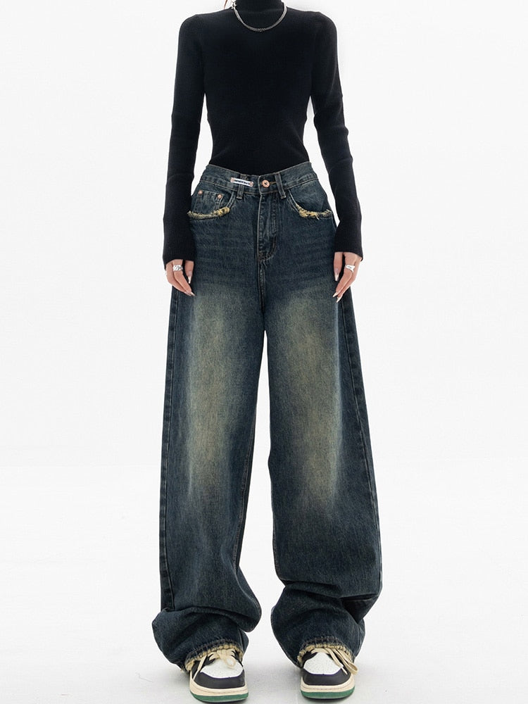 Y2K Vintage Baggy Dames Jeans - Luna