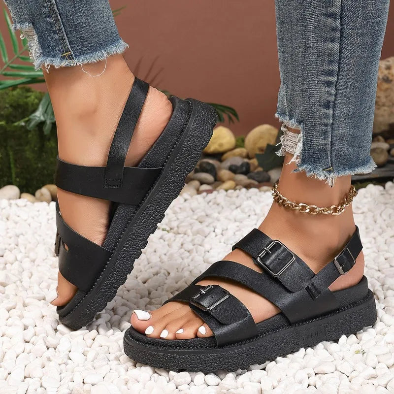 Comfortabele veganistische sandalen voor senioren met een anti-slip zool – Caitlyn