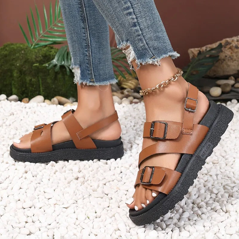 Comfortabele veganistische sandalen voor senioren met een anti-slip zool – Caitlyn