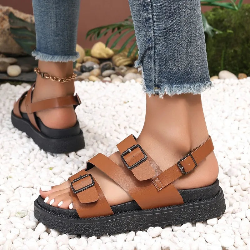 Comfortabele veganistische sandalen voor senioren met een anti-slip zool – Caitlyn