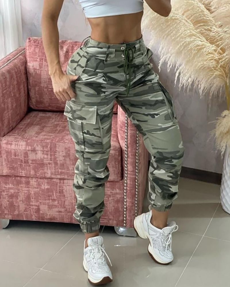 Chrissy Camo Pants | Comfy, casual & stoer!