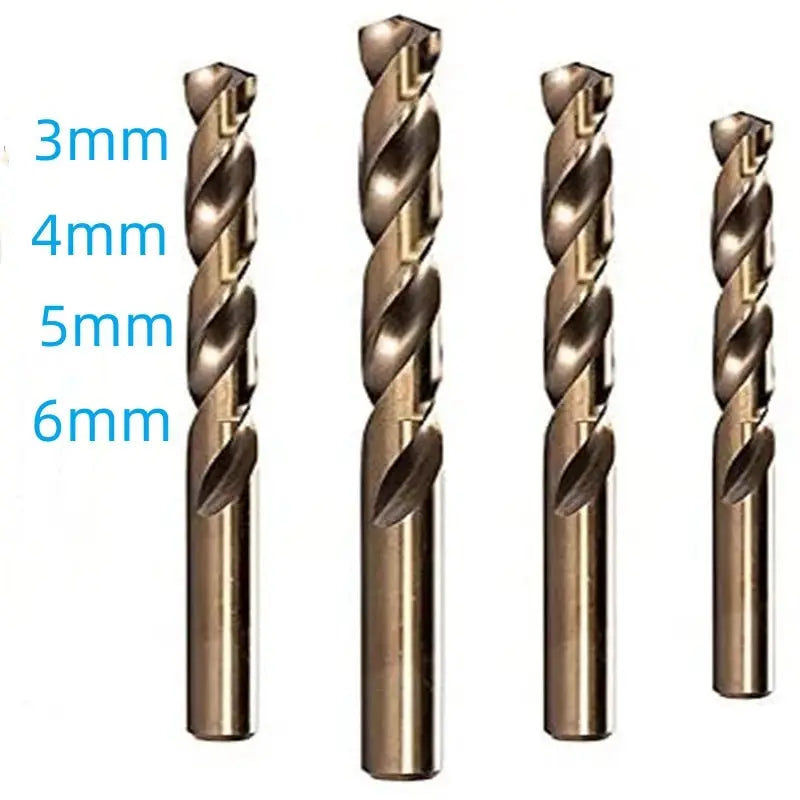 M35 5% Cobalt Twist Boor Bit Set 3/4/5/6 mm - KobaltBohr