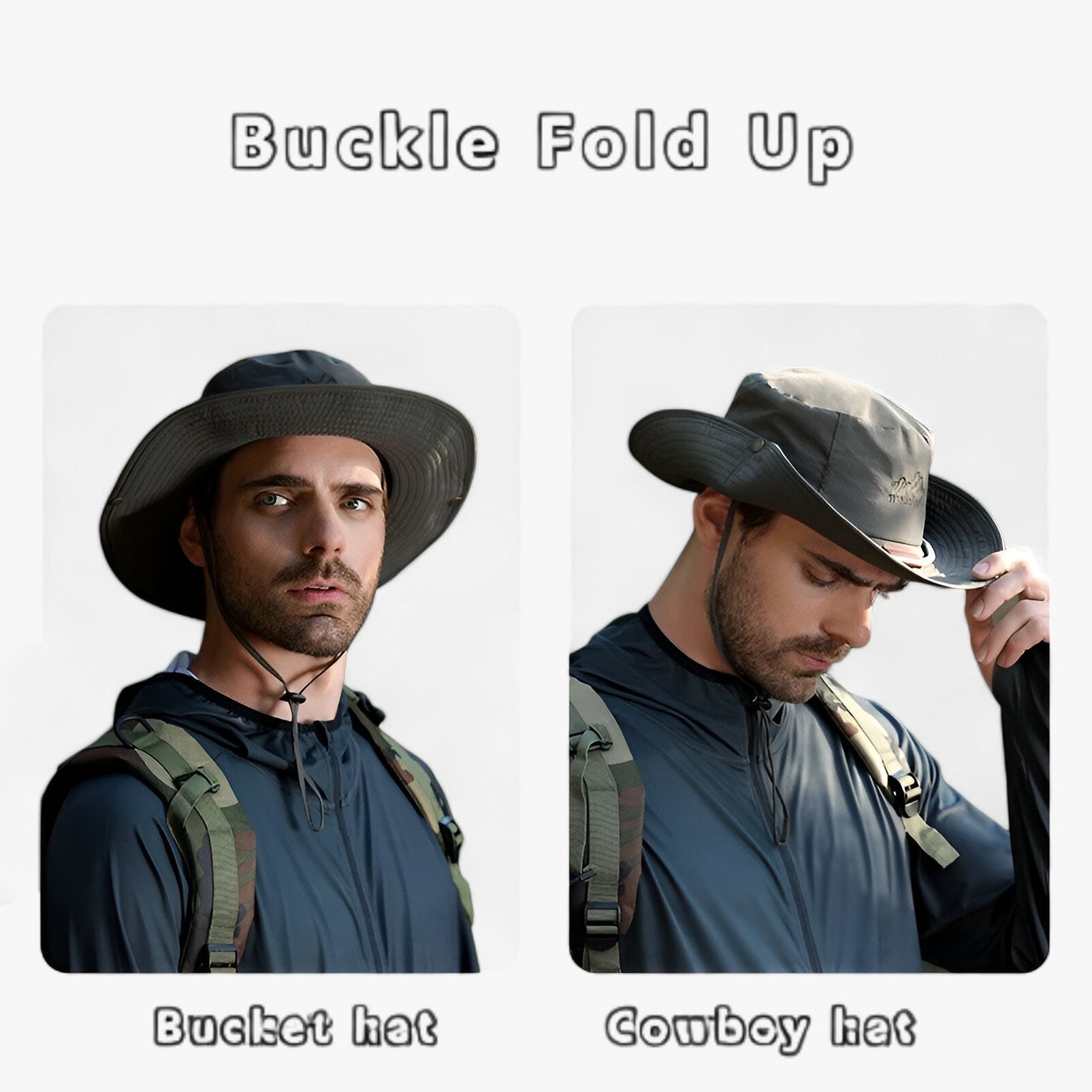 Uniseks UV-beschermende waterdichte bucket hat – Johnny