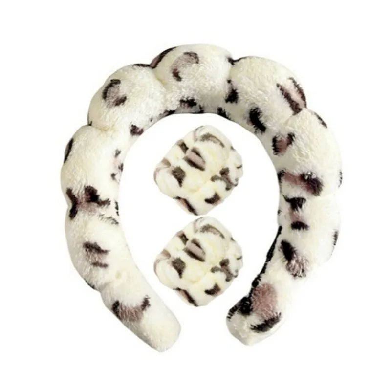 Pluche Spa Hoofdband & Polsband Set - Fluffiea