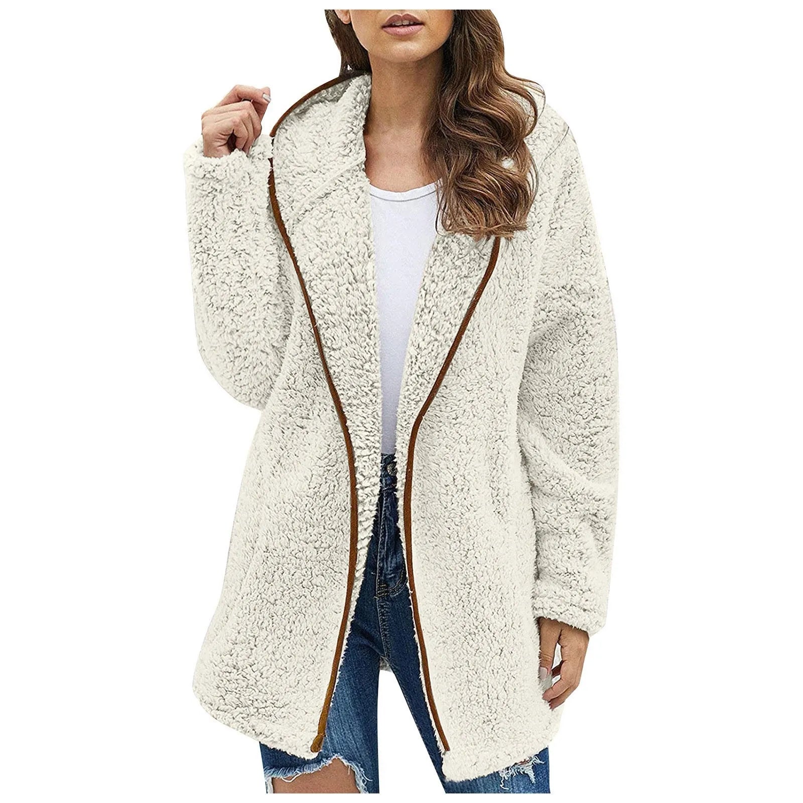 Trendy Lang Fleece Damesvest - Luna