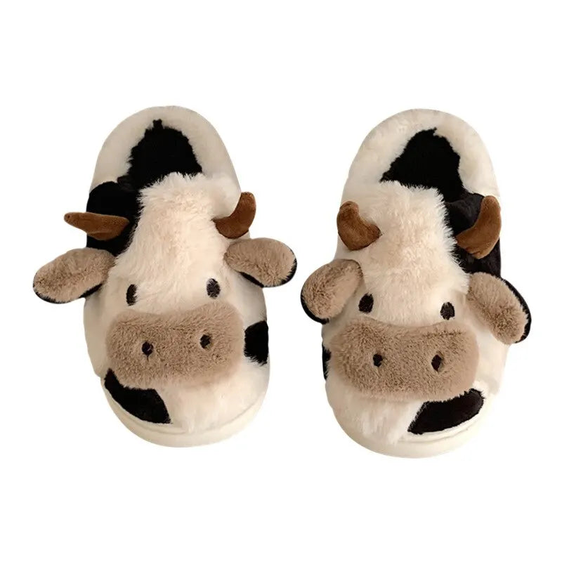 Pluche Pantoffels in Koe Design – PlushCow