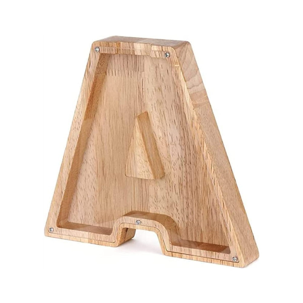 Houten Alfabet Spaarpot - LetterSaver