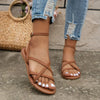 Stijlvolle leren sandalen met delicate bandjes - Mirella