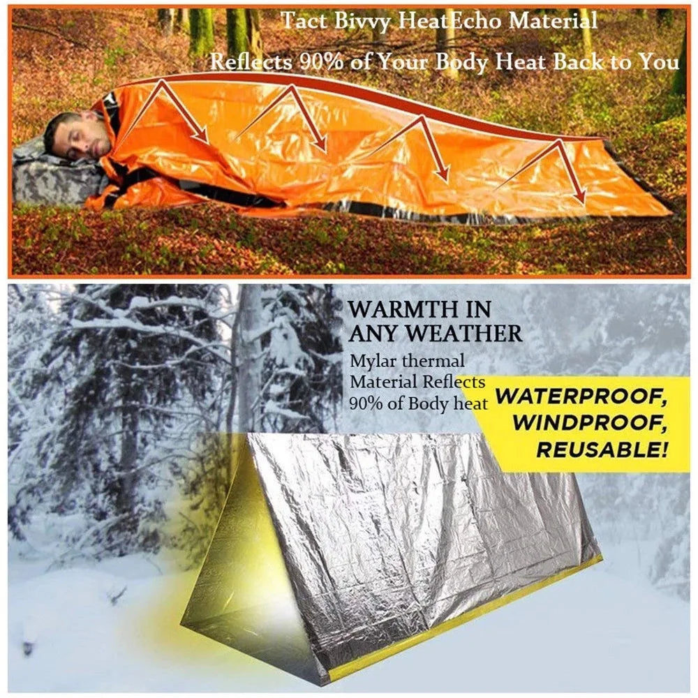 Waterdichte Nood-Slaapzak - SurvivalShield Bivy