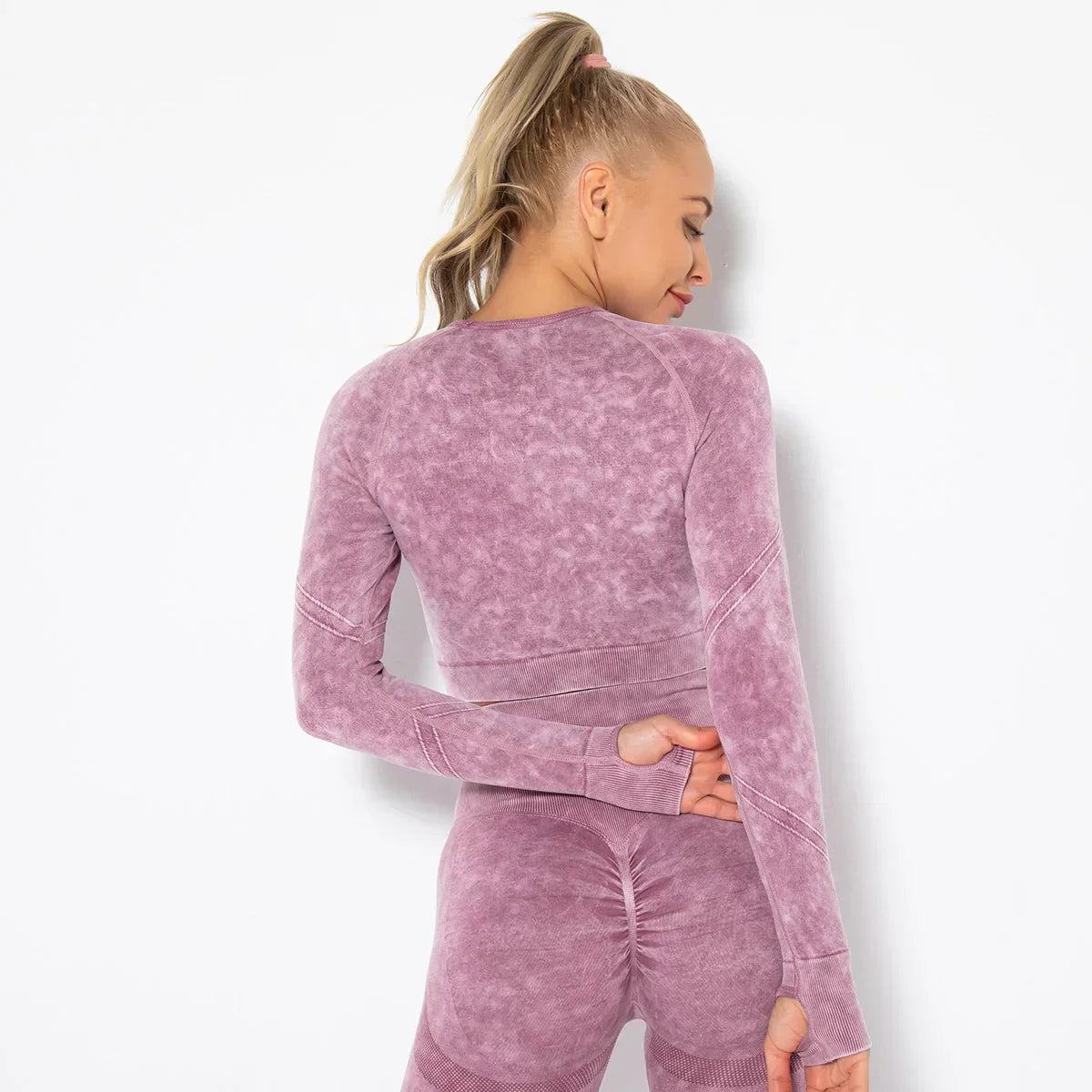 Naadloze Dames Yoga Set met Cropped Top - Nova