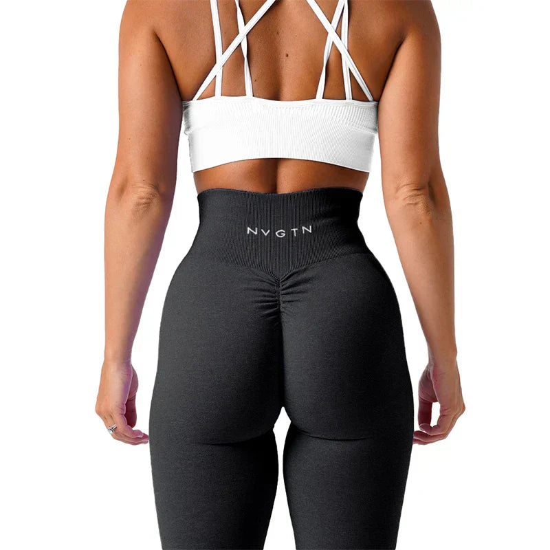 Naadloze Yoga Legging met Stretchband en Perfecte Pasvorm - Freya