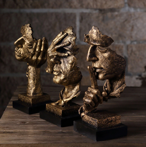 Abstract Gouden Sculptuur – Soren