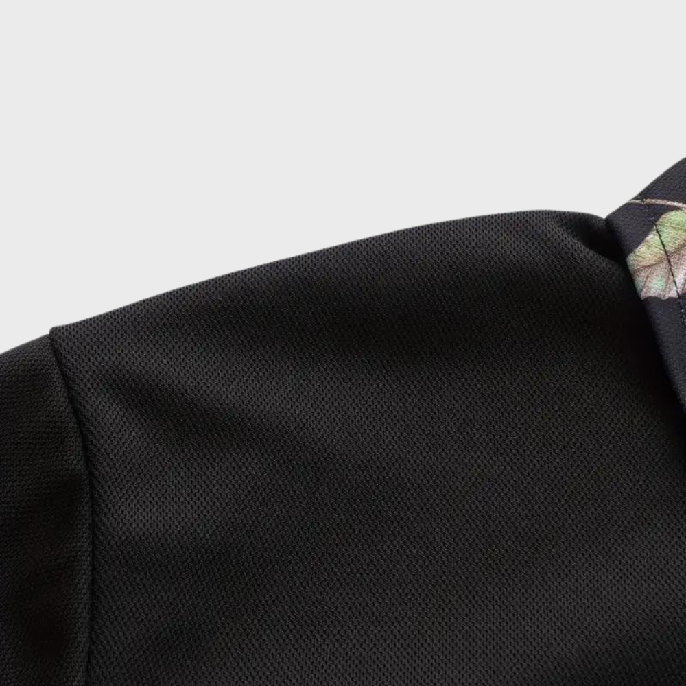 Heren Polo met Subtiele Print - Noah