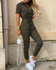 Trendy retro jumpsuit met knoopsluiting - Velia