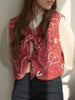 Y2K Rode Bandana Wikkel Cropped Top - Liora