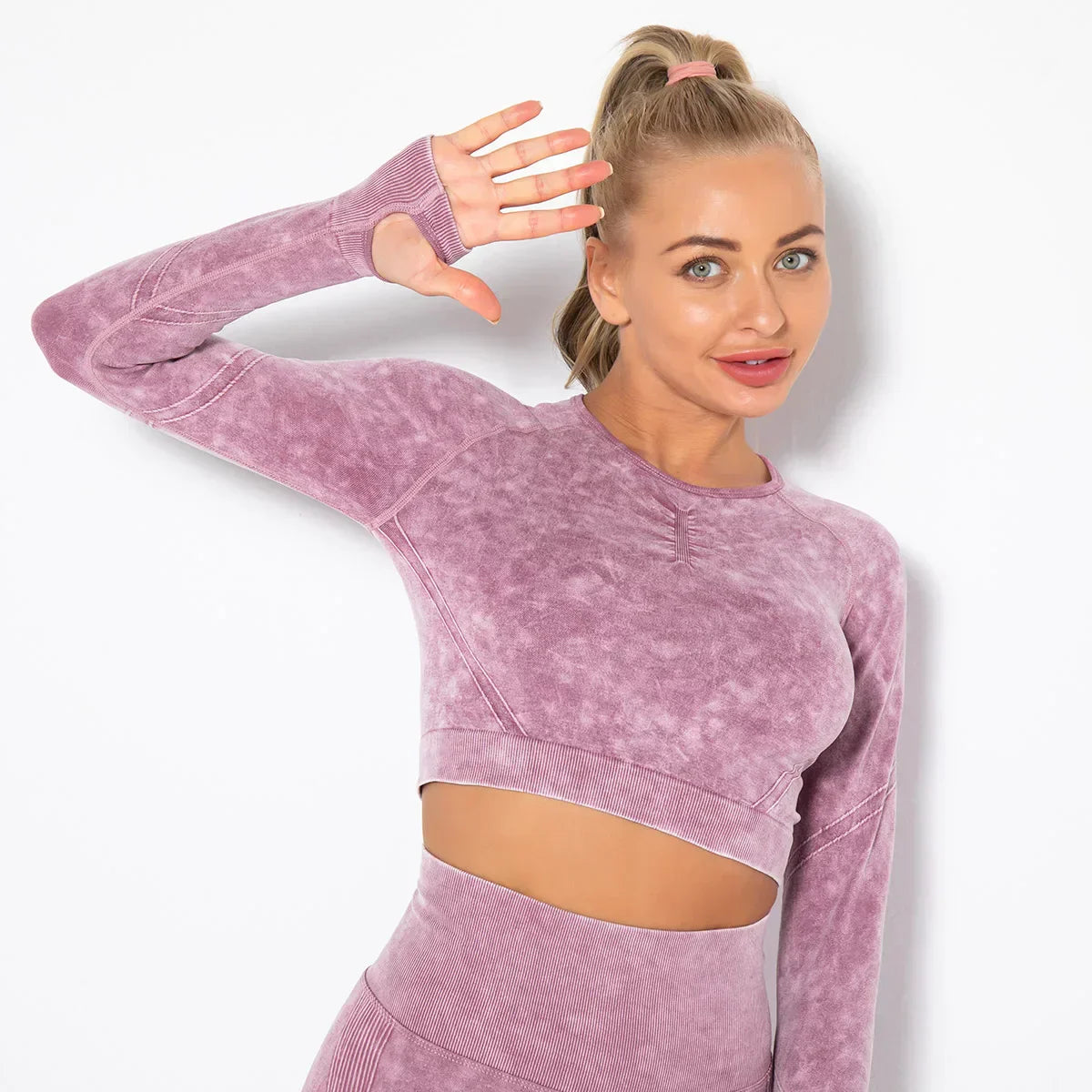 Naadloze Dames Yoga Set met Cropped Top - Nova