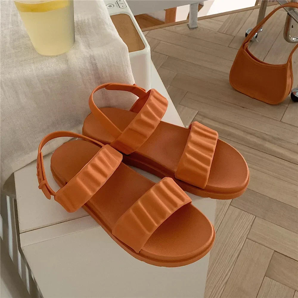 Trendy Plateau Dames Sandalen in Koreaanse Stijl – Alina
