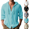 Ademend & Licht Linnen Heren Shirt met Capuchon – Malik