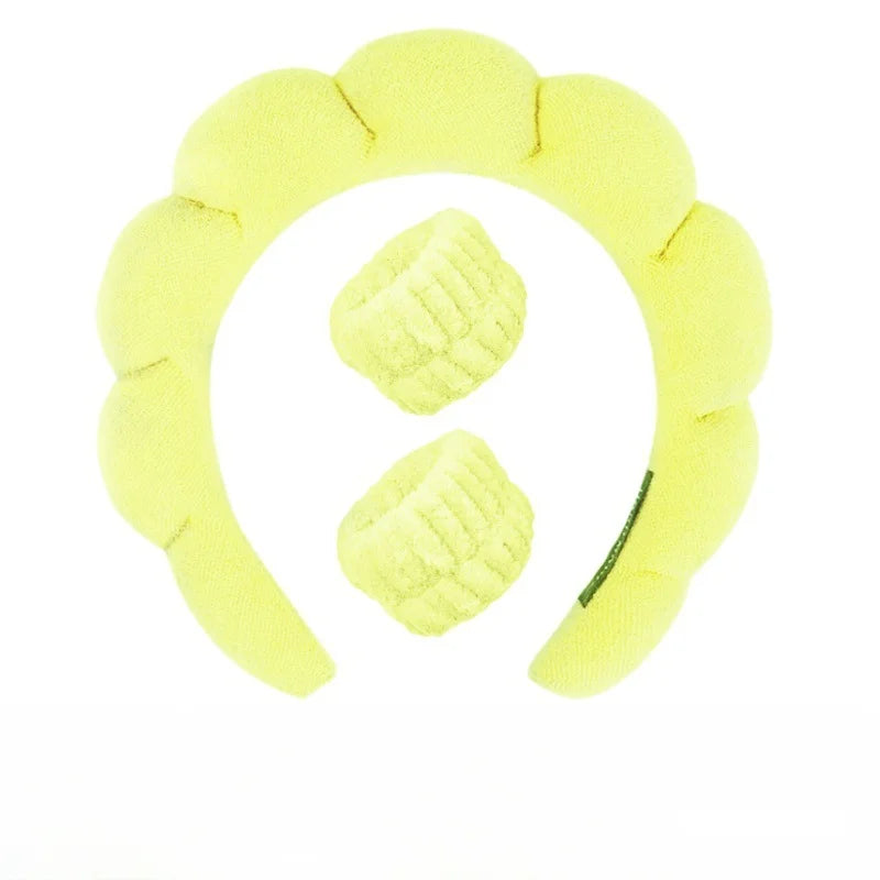 Pluche Spa Hoofdband & Polsband Set - Fluffiea