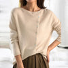 Modieuze Sweater met Stijlvolle Knoopsluiting - Elisa