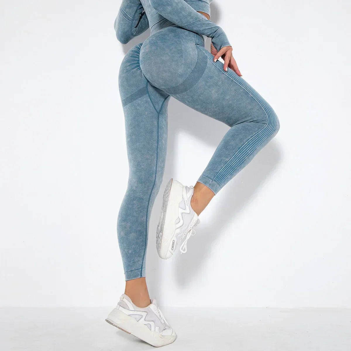 Naadloze Dames Yoga Set met Cropped Top - Nova