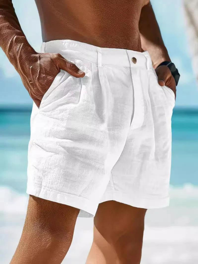 Luchtige zomer-short voor heren van linnen – Jonas