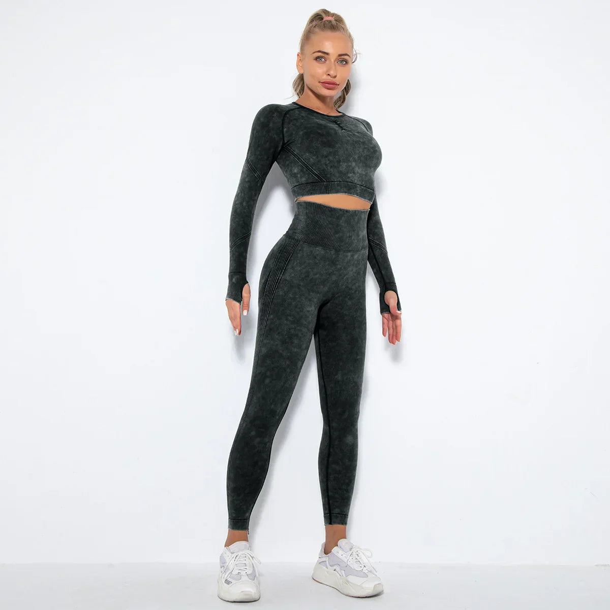 Naadloze Dames Yoga Set met Cropped Top - Nova
