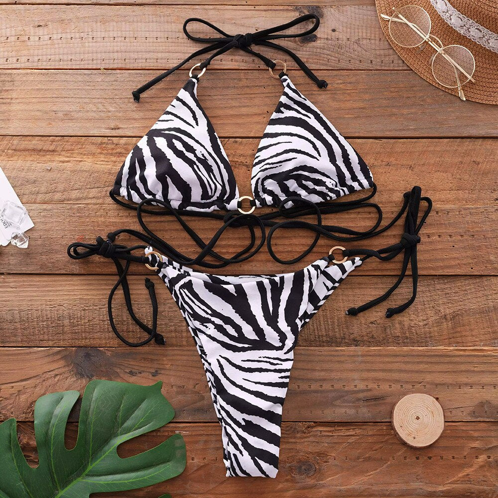 Noraly Bikini | Met Zebra-print