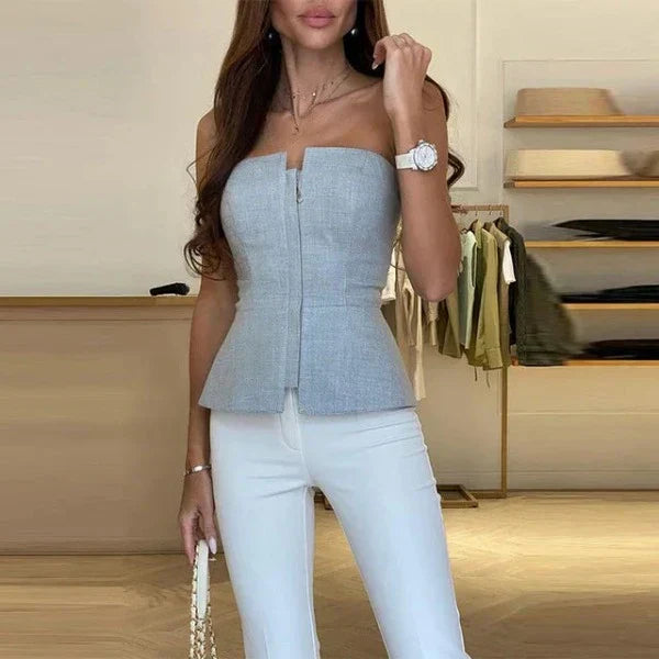 Dames tanktop van ademend materiaal – Malia