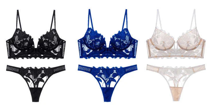 Sexy Franse Kant Lingerie Set | Met diepe V-decolleté