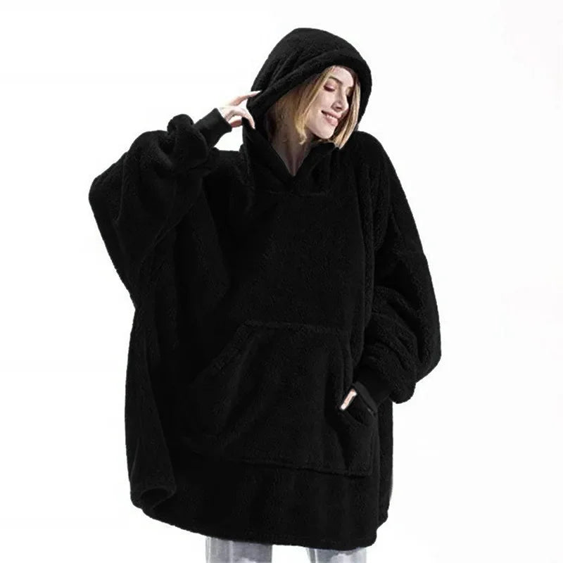 Oversized flanellen dekentrui voor dames en heren – FleeceHaven