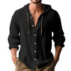 Ademend & Licht Linnen Heren Shirt met Capuchon – Malik