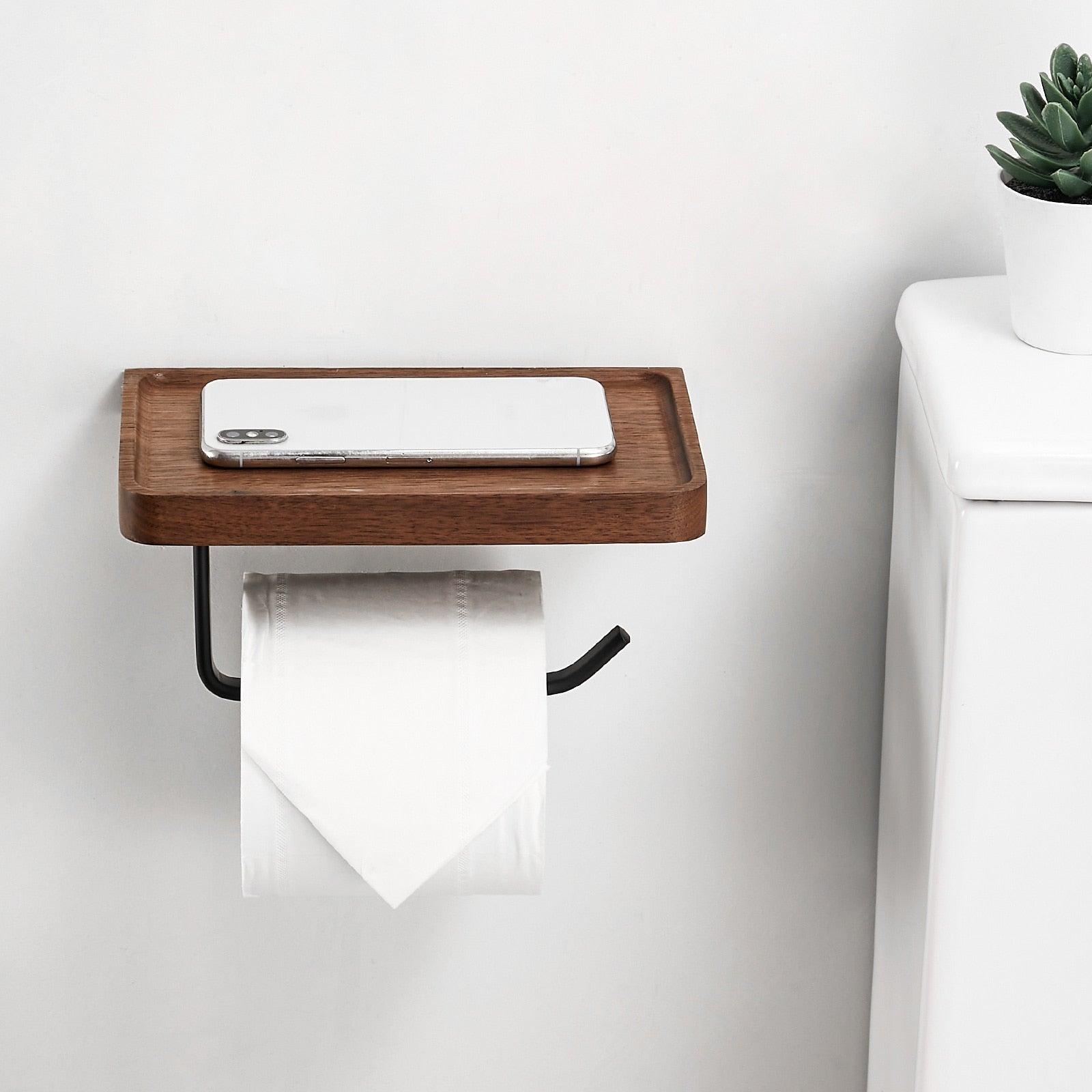 Houten Toiletrolhouder | Hip & handig