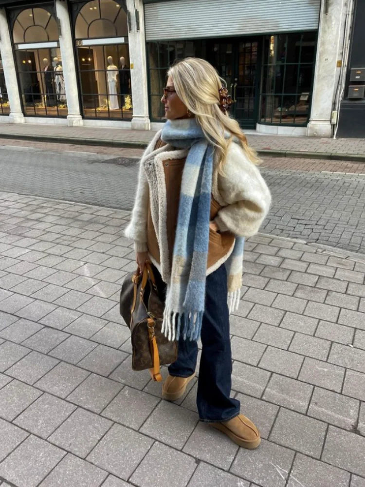 Janet Leren Wintervest | Stijlvol & Tijdloos