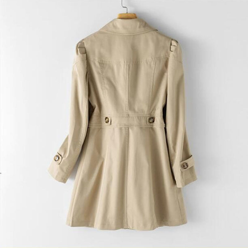 Stijlvolle Middellange Dames Trenchcoat - Victoria