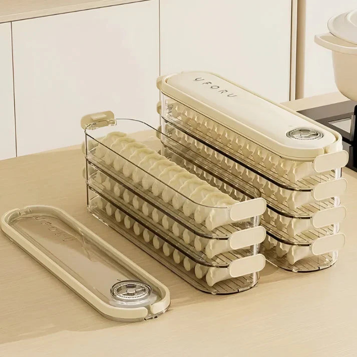 Stapelbare Vershoudbox met Deksel - FridgeStack