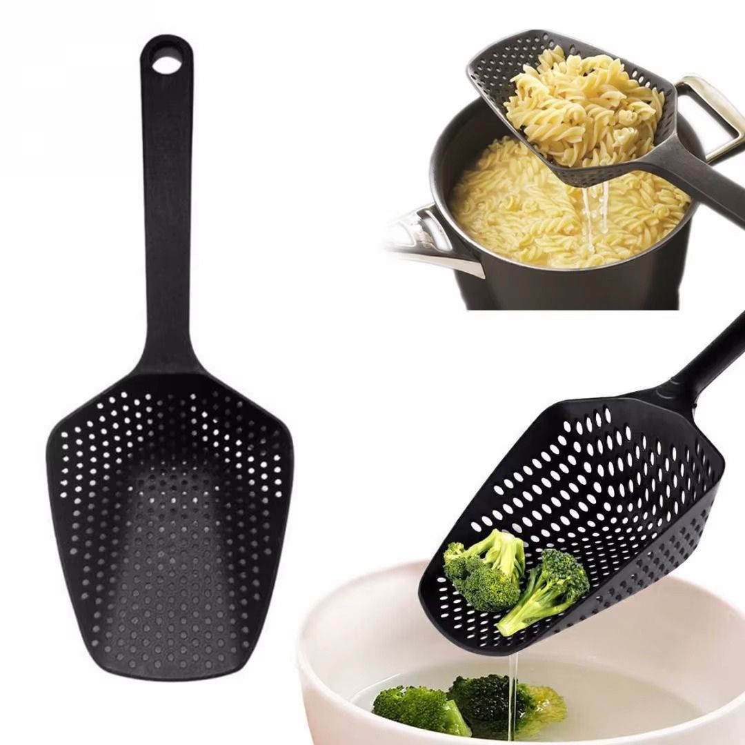 Grote PP Keukenlepel voor Afgieten en Serveren - EasyDrain