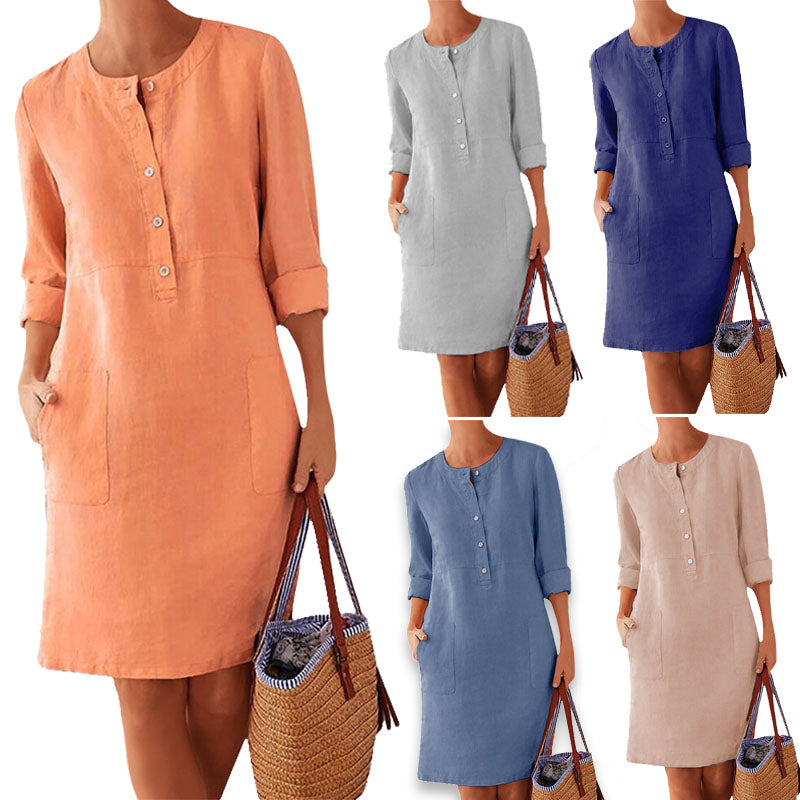 Luchtige zomerjurk in frisse kleur – Nika