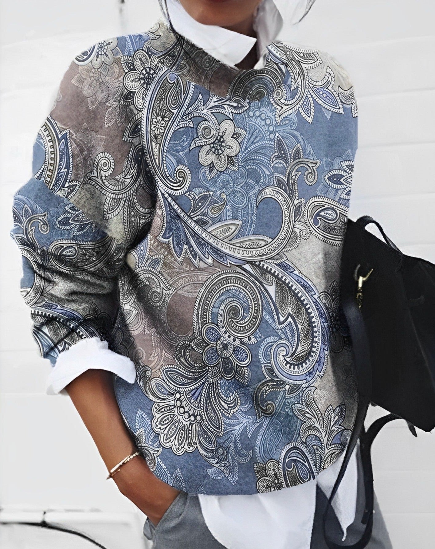 Damestop met Bloemenpatroon – Alenya