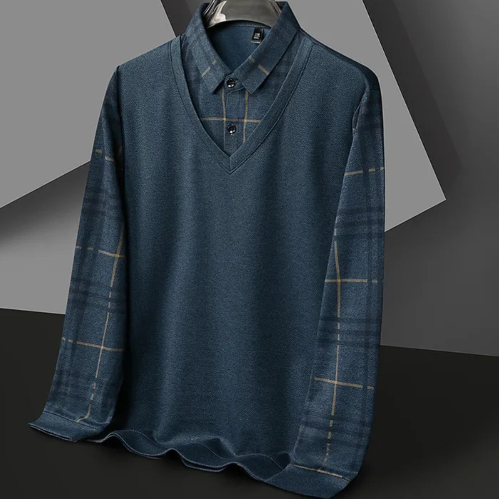 Gebreide Heren Trui met Print - Noah