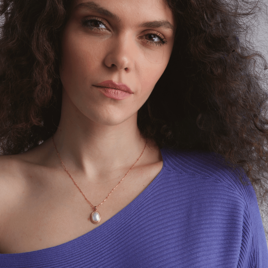 Vintage Gouden Parel Ketting - Lumina