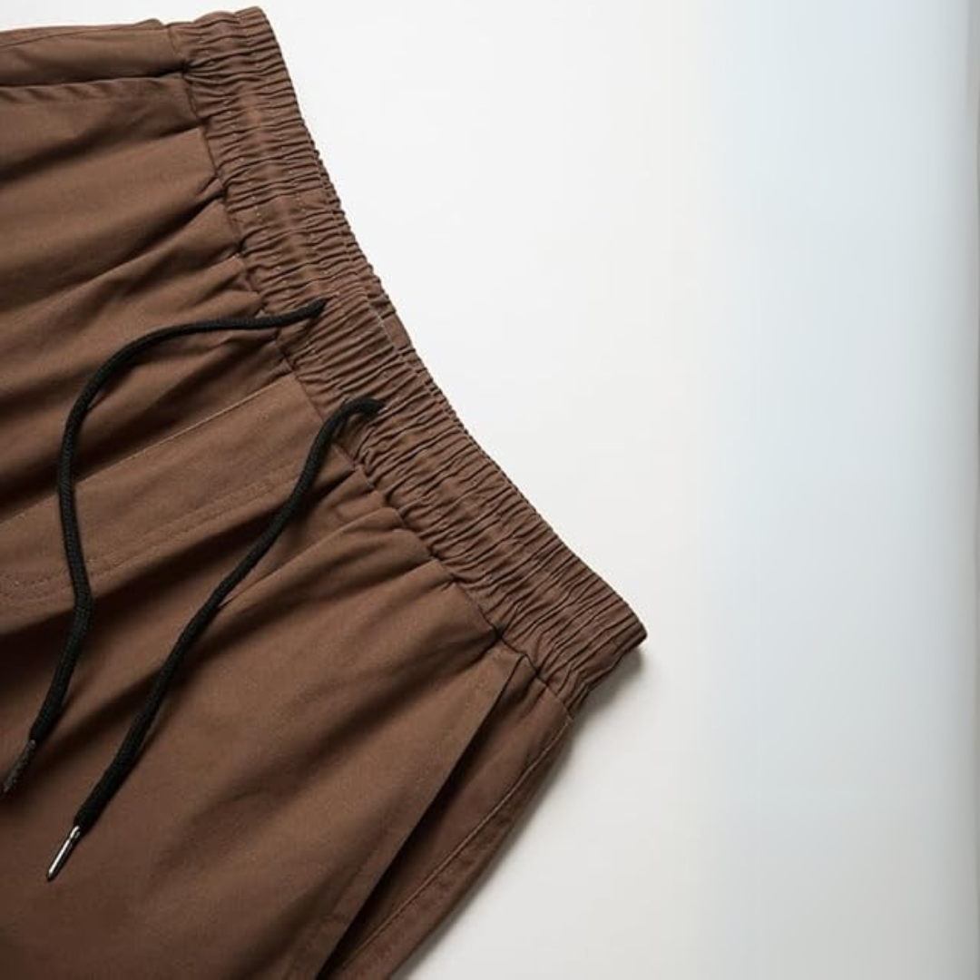 Heren Katoenen Cargo Joggers - Arno